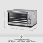 Breville Smart Oven Air Fryer Compact, Brushed Stainless Steel
