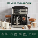 Cuisinart Coffee Center Barista Bar 4-in-1 Coffee Maker, Single-Serve Pods Compatible, Coffeemaker, Three Brewing Sizes, SS-4N1NAS, Black