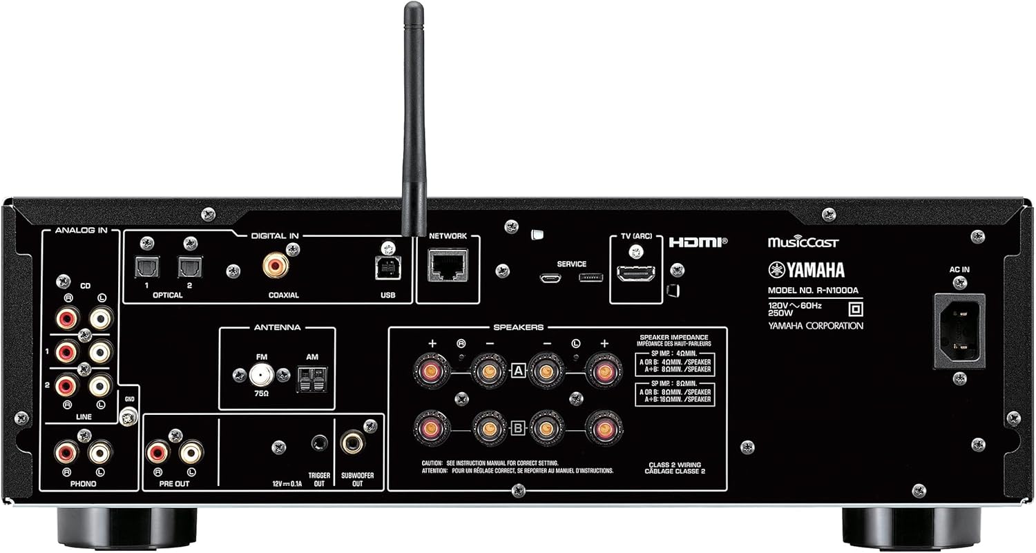 R-N1000A Network Receiver with Phono  HDMI and Built-in DAC  Black