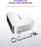 AOOSTAR MACO AMD R7 PRO 6850H Mini PC (8C/16T 4.70Ghz) with LPDDR5 6400Mhz 24GB RAM &1TB M.2 2280 PCIE4.0 NVME SSD 3 *M.2 Slots; Dual 2.5G; LAN Dual USB4；Four-Screen 4K Display
