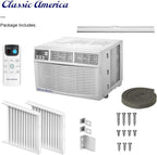Vtronix Classic America 8000 BTU WiFi Enabled, Alexa Ready, Energy Savings - Window Mounted Air Conditioners Unit (10.9 CEER 120 VAC), White, Cool Only