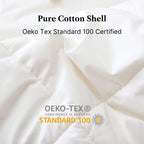 Royal Elite-Canadian Down Comforter Queen Size- Made in Canada White Down Duvet Insert with Corner Tabs- RDS Certified- Oeko Tex Cotton Shell