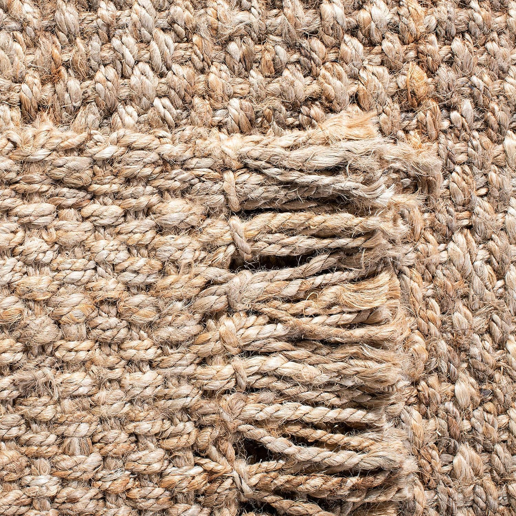 SAFAVIEH Natural Fiber Collection Area Rug - 9' x 12', Natural, Handmade Tassel Jute, Ideal for High Traffic Areas in Living Room, Bedroom (NF467A)