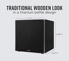 Polk Audio PSW10 10" Powered Subwoofer Home Audio – Power Port Tech  Up to 100 Watts  Big Bass in Compact Design  Easy Setup with Home Theater  Timbre-Matched with Monitor & T-Series Polk Speakers