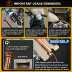 Professional Brake Line Flaring Tool Kit for 45 & 37 Degree Single, Double and Bubble Flares, 3/16", 1/4", 5/16", 3/8" and 4.75mm Steel Copper Metal Tubing