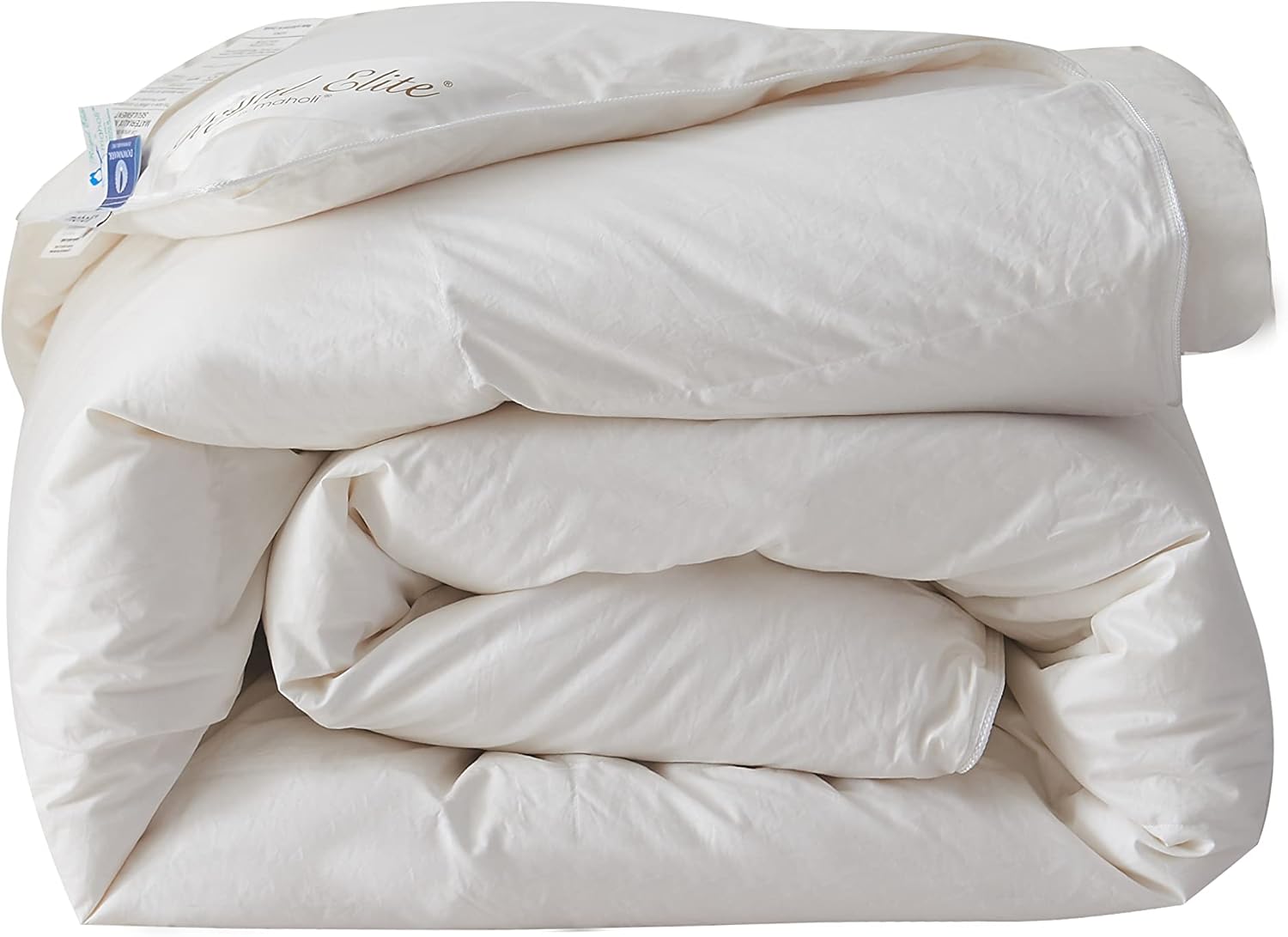 Royal Elite-Canadian Down Comforter Queen Size- Made in Canada White Down Duvet Insert with Corner Tabs- RDS Certified- Oeko Tex Cotton Shell