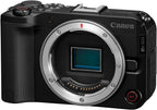 Canon EOS R50 V Mirrorless Camera with RF-S14-30mm F4-6.3 is STM PZ Lens  APS-C Sensor  24.2 Megapixels  Ultra-Wide Zoom  Fast Autofocus  Vlogging and Live Streaming Kit for Content Creators  Black