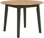 Signature Design by Ashley Gesthaven Modern Dining Drop Leaf Table with 4 Legs, Light Brown & Green