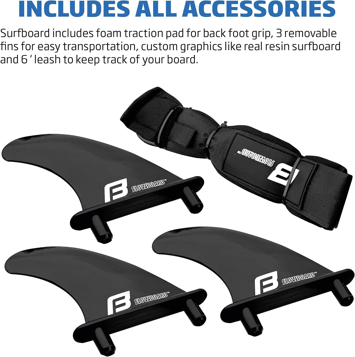 6’ FUNBOARD Surfboard Softboard Foam - Include (3) Fins 6’ Foot Leash and (2) Wood Stringers - Kids and Adults Beginner Intermediate