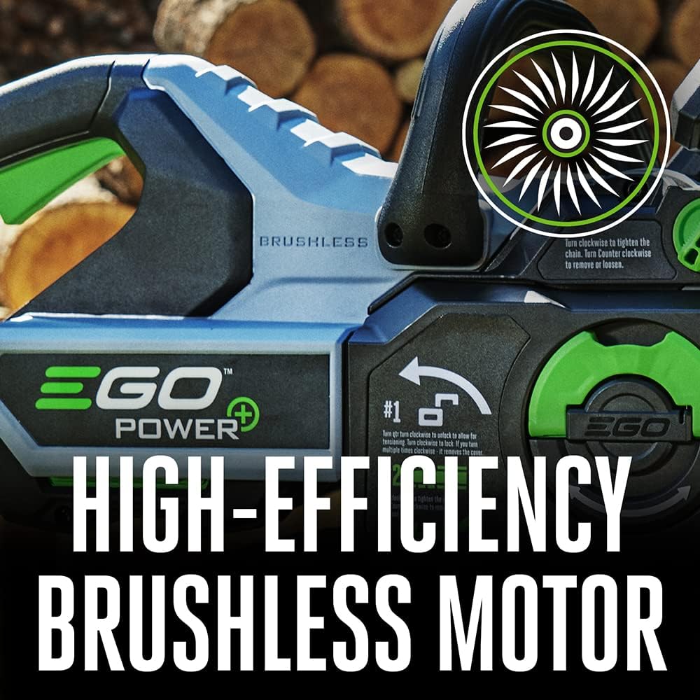 EGO POWER+ Chain Saw  16” Battery Powered Chainsaw  Electric Cordless  Includes 56V 4.0Ah Battery and Charger – CS1613