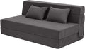 MeMoreCool Boneless Folding Sofa Bed Queen, Corduroy Convertible Sleeper Chair, Foldable Foam Mattress Chair, Comfy Fold‑Out Futon Couch Bed, Large Floor Sofa Couch for Living‑Room Guest