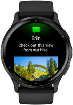 Garmin Venu 3 Health and Fitness GPS Smartwatch Slate Bezel/Black Band (45mm) - (Renewed)