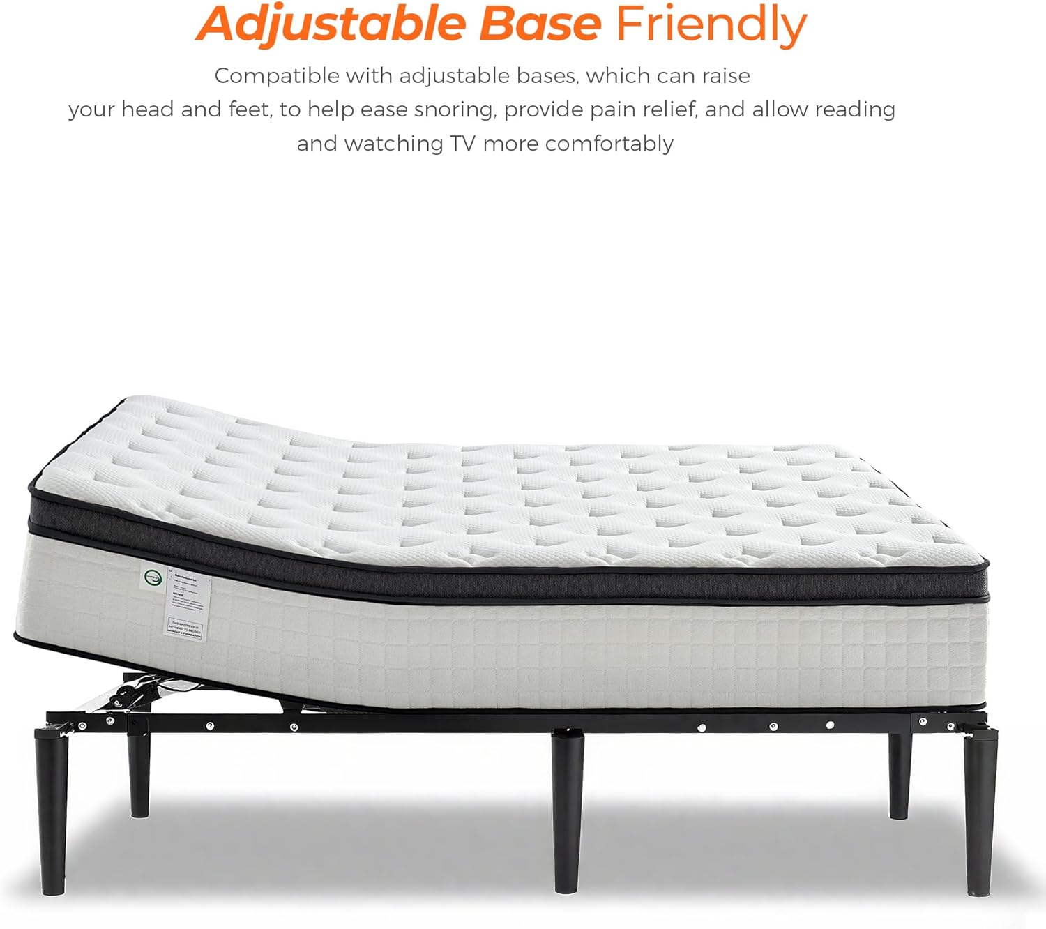 Full Size Mattress, 10 Inch Medium Firm Full Mattress in a Box, Hybrid Mattress with Individually Pocketed Coils for Targeted Support, Motion Isolation, CertiPUR-US Certified