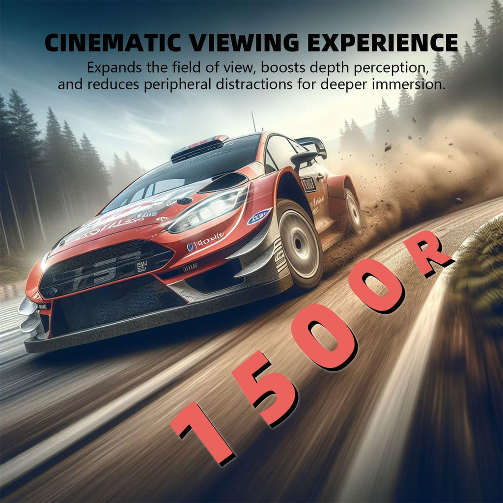 ZZA 32" Curved Gaming Monitor  4K UHD (3840 x 2160) VA Display  1500R Immersion  144Hz/160Hz Refresh Rate  Advanced Computer Screen  Supports AMD FreeSync Premium  120% sRGB Color Gamut HDMI 2.1/DP1.4