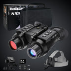 GOYOJO 4K Head-Mounted Night Vision Goggles & Binoculars for Adults – Infrared NVG with Manual Focus & 8X Digital Zoom for Hunting  Camping  and Outdoor Surveillance