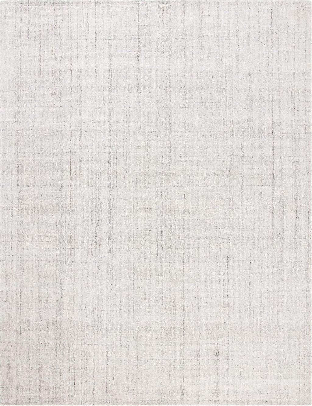 SAFAVIEH Abstract Collection X-Large Area Rug - 11' x 15', Light Grey, Handmade Wool & Viscose, Ideal for High Traffic Areas in Living Room, Bedroom (ABT141E)