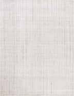 SAFAVIEH Abstract Collection X-Large Area Rug - 11' x 15', Light Grey, Handmade Wool & Viscose, Ideal for High Traffic Areas in Living Room, Bedroom (ABT141E)