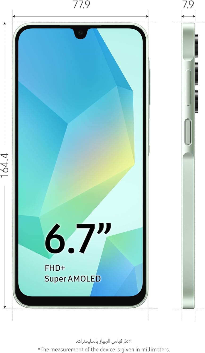 SAMSUNG Galaxy A16 4G LTE (128GB + 4GB) International Model SM-A165F/DS Factory Unlocked 6.7" Dual Sim 50MP Dual Cam (Case Bundle) (Light Green)