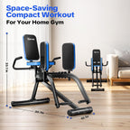 Hip Abductor Machine for Home Gym, 6-Level Thigh Exercise Equipment w/ Bonus Resistance Band | Compact Plush Padding Glute Machine, Booty Builder & Thigh Toner for Women Men