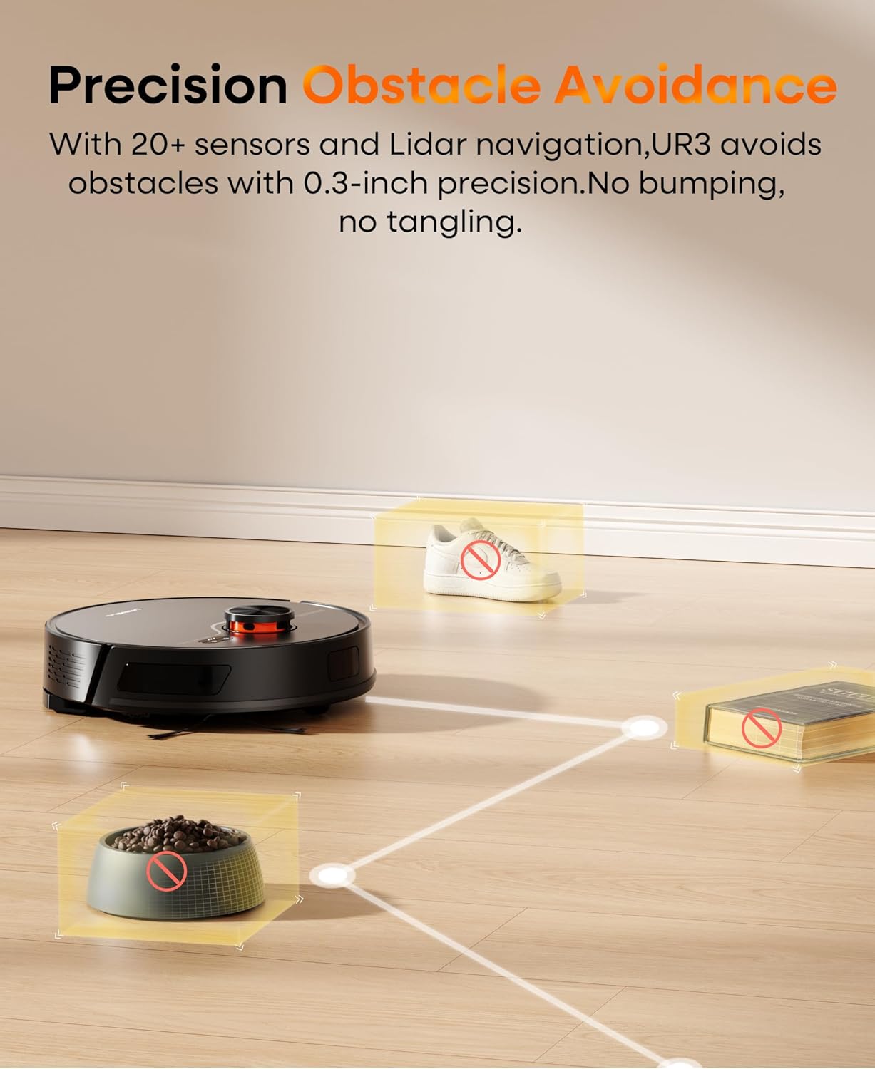 Robot Vacuum and Mop Combo with Self-Emptying, Robotic Vacuum Cleaner 7000Pa & LiDAR Navigation, 180 Mins,90 Days Capacity, Home Mapping, for Pet Hair/Hard Floors/Carpets, App/Alexa Control