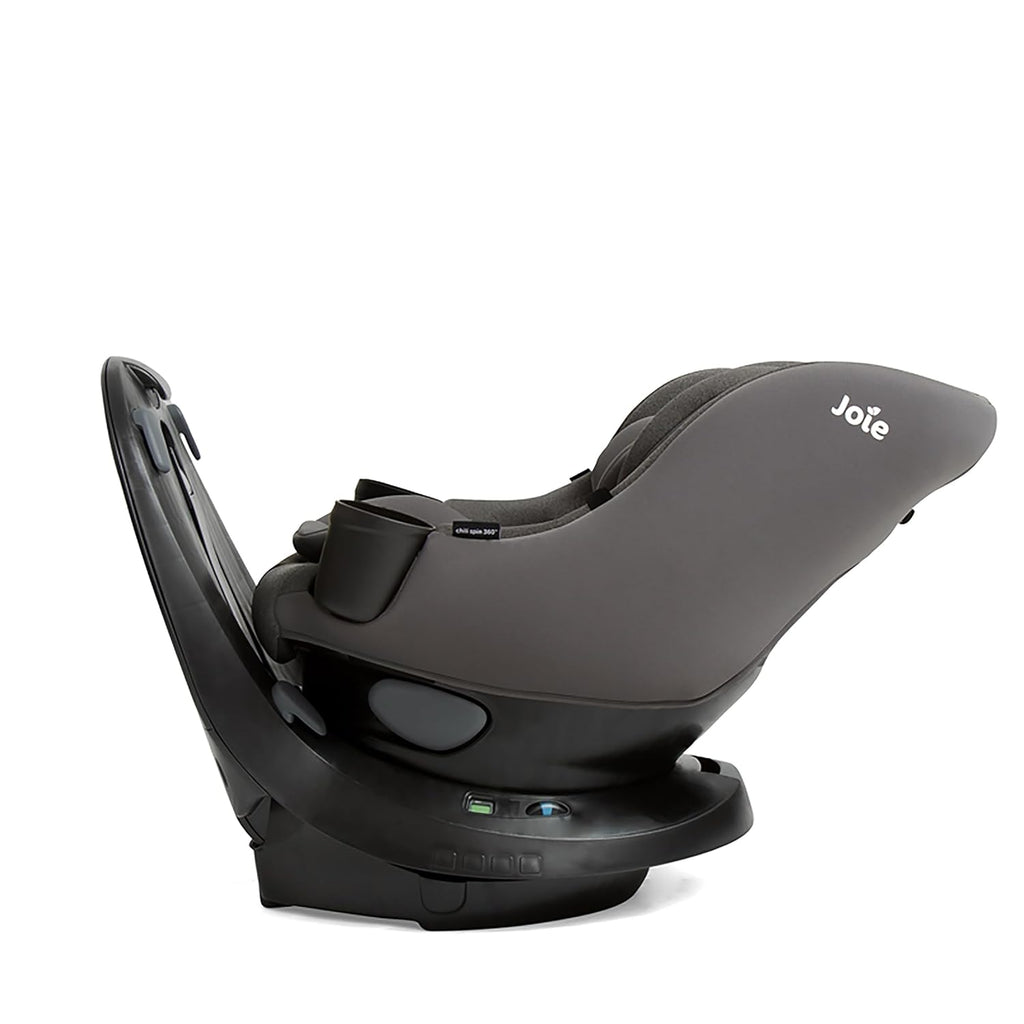 Joie Chili Spin 360 2-in-1 Rotating Convertible Car Seat with a 360 Spin and Easy Installation - Lower Anchor Attachment or Vehicle Belt Installation (Thunder)