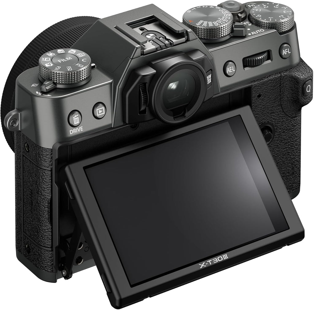 FUJIFILM X-T30 III Mirrorless Camera Body  Charcoal Silver