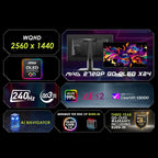 msi MAG 272QP QD-OLED X24 27-inch 2560 x 1440 (QHD) Gaming Monitor  240Hz  Adaptive-Sync  HDMI  DisplayPort  VESA Mountable  Tilt  Height Adjustable  Speaker  0.03ms  Black