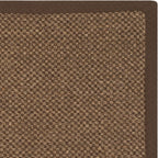 SAFAVIEH Area Rug 8x10 - Natural Fiber Collection - Large - Brown, Sisal, Woven Design with Border (NF443D)