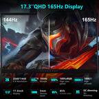 Thunderobot Storm 17 5060 Gaming Laptop  17.3" QHD 165Hz 2K Display  Core i7-13620H  GeForce RTX 5060  32GB DDR5 RAM  2TB SSD  RGB Backlit Keyboard  Wi-Fi 6  Win11 Home