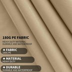 12'x20' Upgraded Carport Replacement Top Canopy Cover for Car Garage Shelter Tent Party Tent with Ball Bungees Beige (Only Top Cover, Frame is not Included)