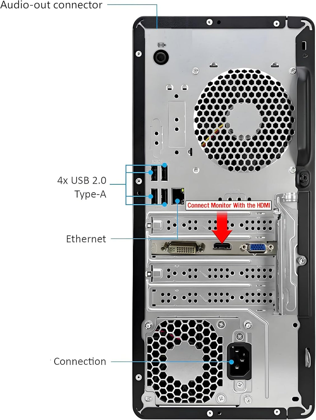 HP ProDesk 600 MT Office Desktop Computer for Business  Accounting & Data Processing  Intel 6-Core i5-10400F  16GB RAM  1TB PCIe SSD  WiFi Adapter  Keyboard & Mouse  Windows 11 Pro  Jet Black