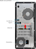 HP ProDesk 600 MT Office Desktop Computer for Business  Accounting & Data Processing  Intel 6-Core i5-10400F  16GB RAM  1TB PCIe SSD  WiFi Adapter  Keyboard & Mouse  Windows 11 Pro  Jet Black
