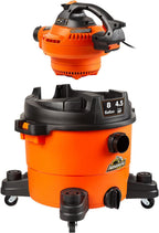 Armor All VBV809 0901 8-Gallon 4.5 Peak HP Wet/Dry Vacuum with Detachable Blower, Orange
