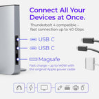 Dock for 16" Apple MacBook Pro - Docking Station - Connect Dual Displays w/Two Thunderbolt 4 USB-C Ports - Mac Docking Station Hub - Supports MacBook Pro 16 (2021-2024  M1 M2 M3 M4 Pro & Max)