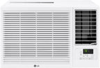 LG 12,200 BTU Window Air Conditioner with Supplemental Heat, 230/208V, Cools 570 Sq.Ft. (19' x 30' Room Size), Electronic Controls with Remote, 2 Cooling, Heating & Fan Speeds, Slide in-Out Chassis