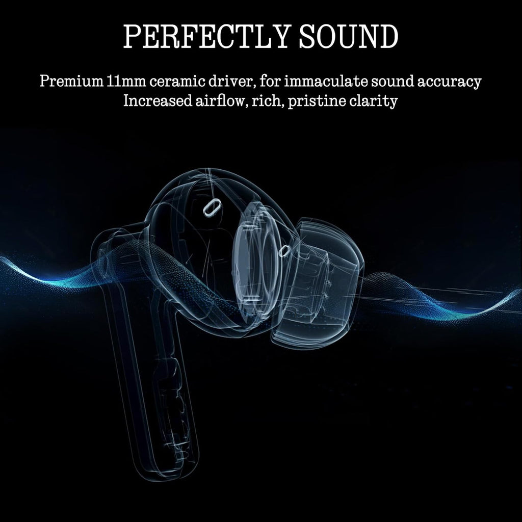 Nothing Ear Wireless Earbuds Bluetooth  45dB Hybrid Smart ANC Earbuds  11mm Deep Bass Boost  Hi-Res Audio with LDAC & LHDC 5.0  6 Mics Call  40.5H Playtime with Fast Charging Case  ChatGPT Supported