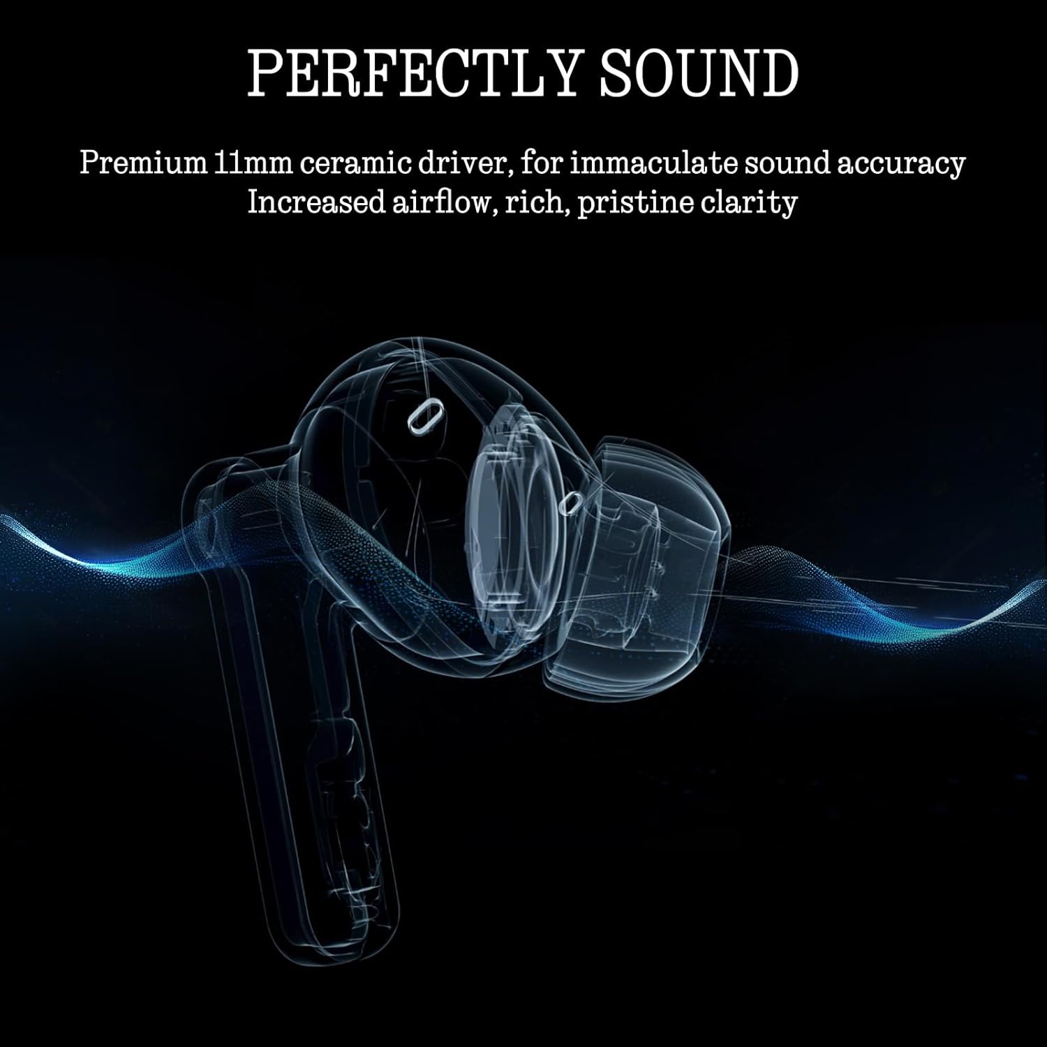 Nothing Ear Wireless Earbuds Bluetooth  45dB Hybrid Smart ANC Earbuds  11mm Deep Bass Boost  Hi-Res Audio with LDAC & LHDC 5.0  6 Mics Call  40.5H Playtime with Fast Charging Case  ChatGPT Supported