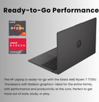 HP 255 G10 15.6" FHD Business Laptop  AMD Ryzen 7 7730U  16GB RAM  512GB PCIe SSD  Numeric Keypad  Webcam  Wi-Fi 6  HDMI  Windows 11 Pro  Black
