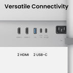 BenQ MA270U 27” 4K 3840x2160 Monitor for MacBook® Pro/Air  Dual USB-C  90W Power Delivery  Mac Color Match  USB Hub  Brightness & Volume Control on Mac  Height & Tilt Adjustable Stand  P3 Color Gamut