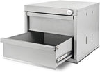 AA Products Model DW-1650 2 Tiers Drawer Cabinet with Password Lock Designed for Tools Room, Utility Room, Workplace, Carriage, Garage. 15.75’’W x 12.5’’H x 15.6”D - Sold Individually