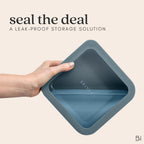 Ceramic Coated Glass Food Storage Containers | No PTFE, PFOA, PFAS, and BPA | Reusable Non Toxic Meal Prep Containers with Glass Lids | Easy To Store | 10 Piece Set Dusk