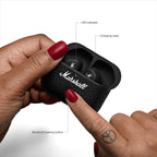 Marshall Motif II True Wireless Active Noise-Canceling Earbuds Headphones  Black
