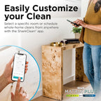 Shark Plus 2in1 Robot Vacuum & Mop with Sonic Mopping, Home Mapping, HEPA Bagless Self Empty Base, CleanEdge, for Pet Hair, WiFi, Black/Mocha, AV2630WA, for Carpets & Hardfloors