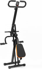 Squat Machine for Home, Squat Rowing Machine with Adjustable Resistance Bands, Foldable Exercise Equipment, Squat Assist Trainer for Glutes Ab Back Legs Workout