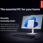 Lenovo 24" FHD All-in-One (AIO) Desktop - 16GB RAM - 512GB SSD - Intel Core - Office 365 for The Web | Stylish & Sleek - Stunning Display - Easy Task Management & Clear Calls - Fast & Quick Access