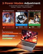 Gaming Laptop  16.0inch Laptop Computer with AMD Ryzen 7 5825U(8C/16T  Up to 4.5GHz)  16GB RAM 512GB NVMe SSD Windows 11 Laptop  Radeon RX Vega 8 Graphics WiFi 6  Backlit KB