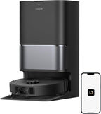 DREAME L40 Ultra Gen 2 Robot Vacuum and Mop with 25,000Pa Suction, Extendable Side Brush and Mop, All-in-One Self-Emptying & Cleaning Dock, Voice & App Control, Black