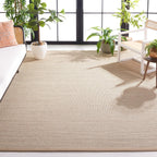 SAFAVIEH Area Rug 9x12 - Natural Fiber Collection - Large - Marble & Linen Color, Sisal, Woven Design with Border (NF143B)