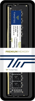 Timetec 16GB DDR4 3200MHz (PC4-3200AA) PC4-25600 UDIMM Desktop RAM – 288-Pin 1.2V CL22 Non-ECC Unbuffered DIMM Memory Module Upgrade