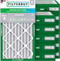Filterbuy 18x36x4 Air Filter MERV 8 Essential Dust & Allergy Defense (12-Pack), Electrostatic Pleated HVAC AC Furnace Filters Replacement, Made in USA (Actual Size: 17.50 x 35.50 x 3.63)
